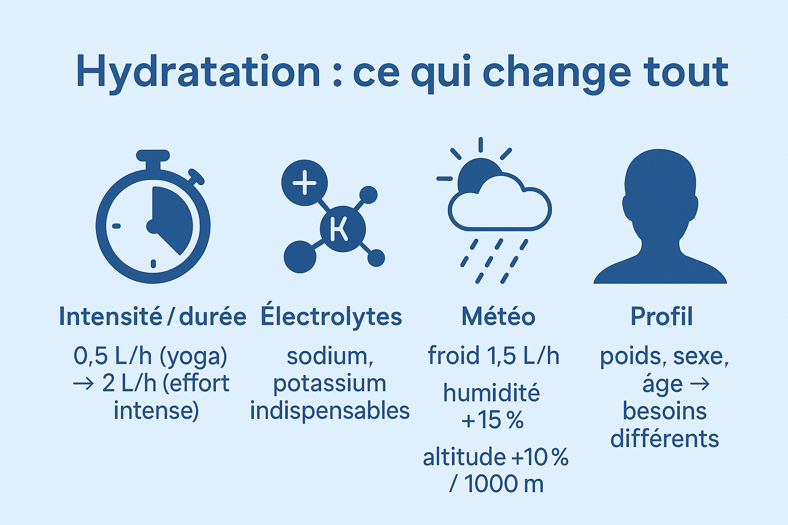 Combien de litres d’eau par jour - ce qui change