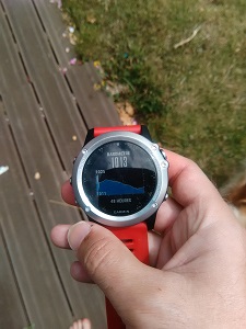 Voilà la fonction baromètre de cette montre GPS Fenix 3 © Testeurs Outdoor