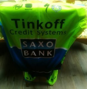 maillot de cycliste Saxo Bank