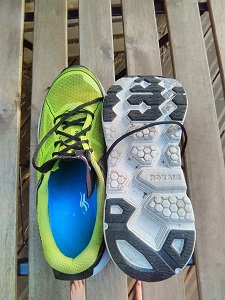 Vous pouvez voir ici la semelle extérieure de ces chaussures running Hoka Clifton © Testeurs-Outdoor