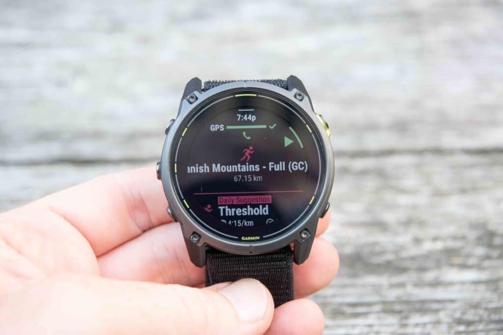 montre connectée et écran tactile pour cette nouveau modèle Garmin enduro 3
