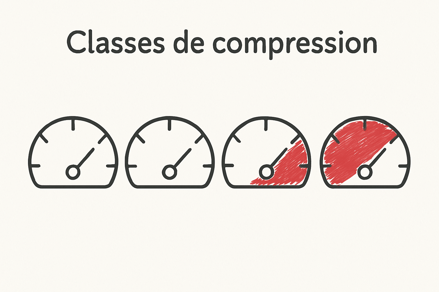 Classe de compression des chaussettes de contention