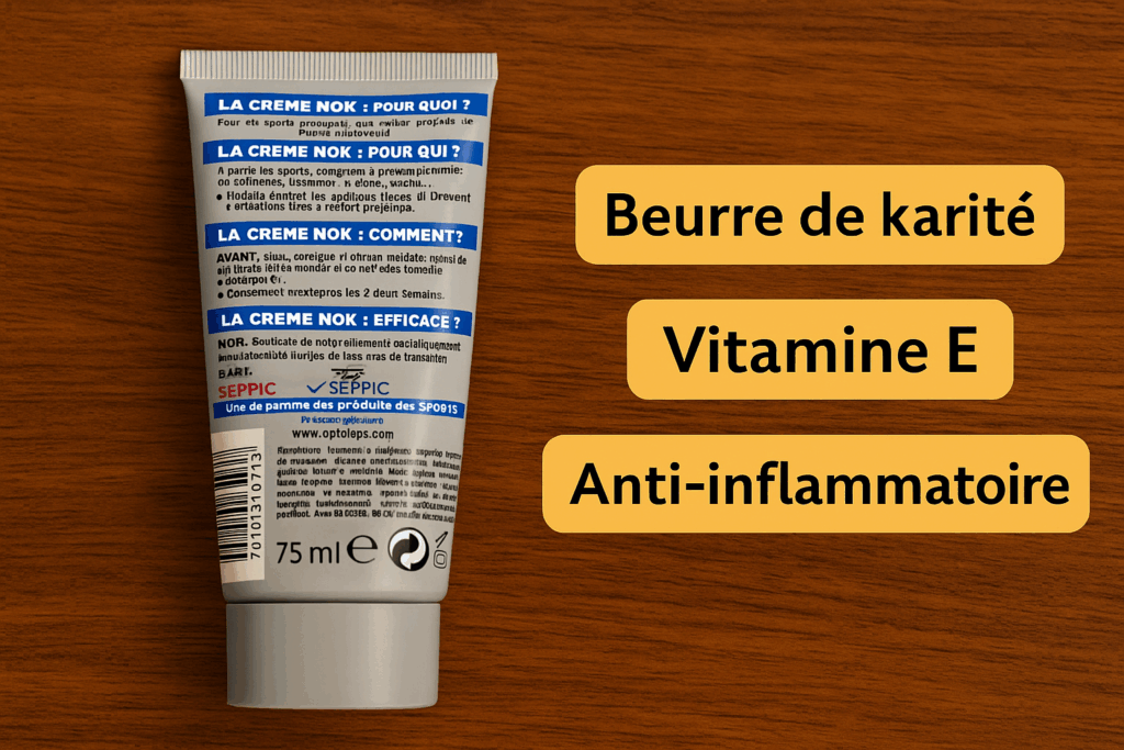 Composition crème Nok anti frottement