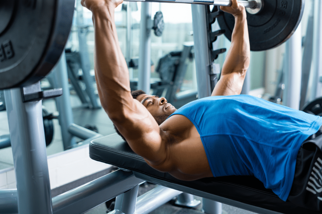 Développé couché sur banc de muscu