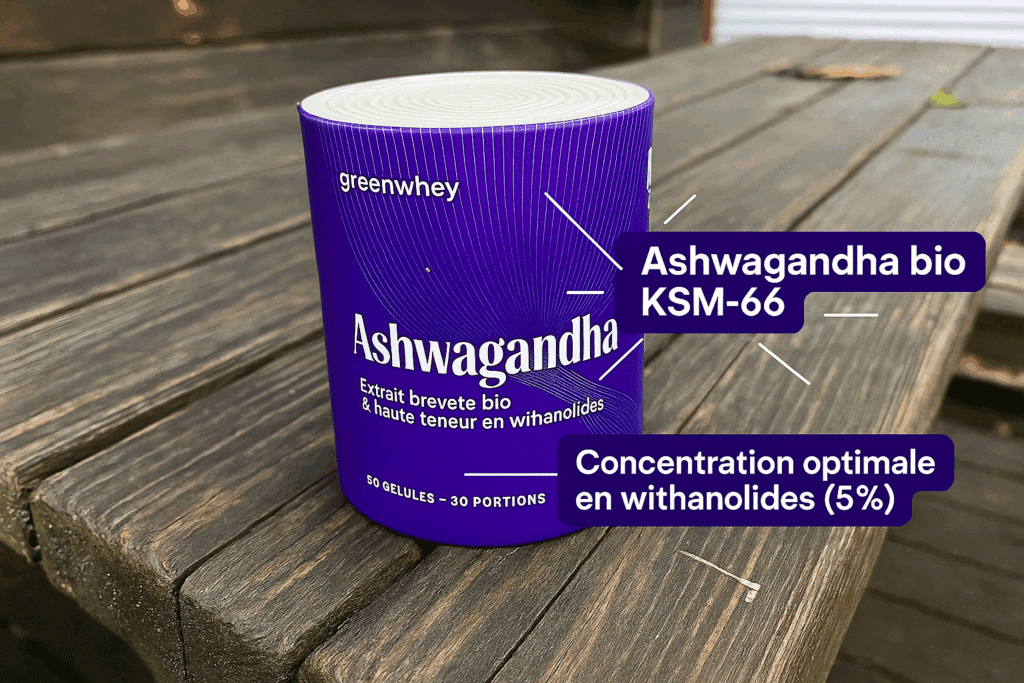 Test Greenwhey Ashwagandha bio KSM-66 