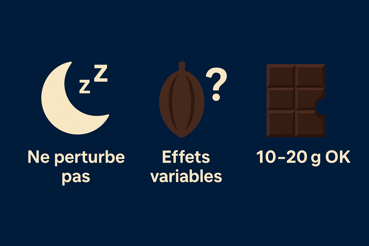 Combien de chocolat noir le soir