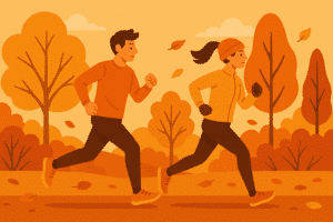 Courir en automne avec la bonne tenue