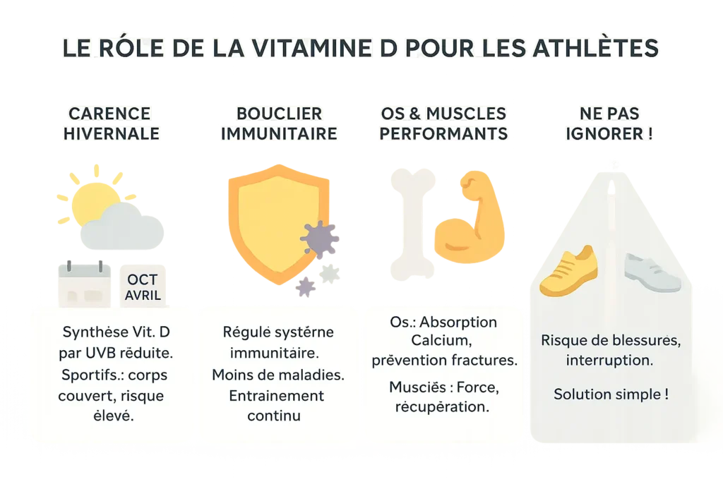 Pourquoi prendre vitamine D quand on est sportif