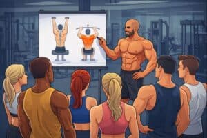 Guide tirage vertical à la poulie