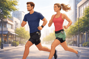 Guide short running 2 en 1