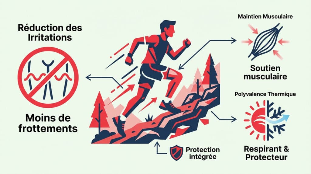 avantages short trail 2 en 1