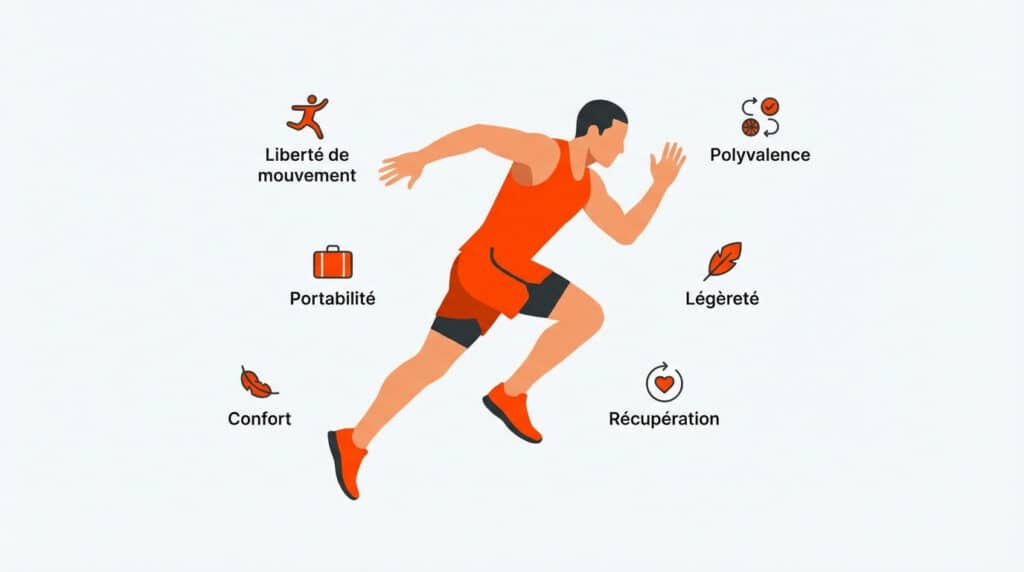 illustration des avantages de la course a pied en short