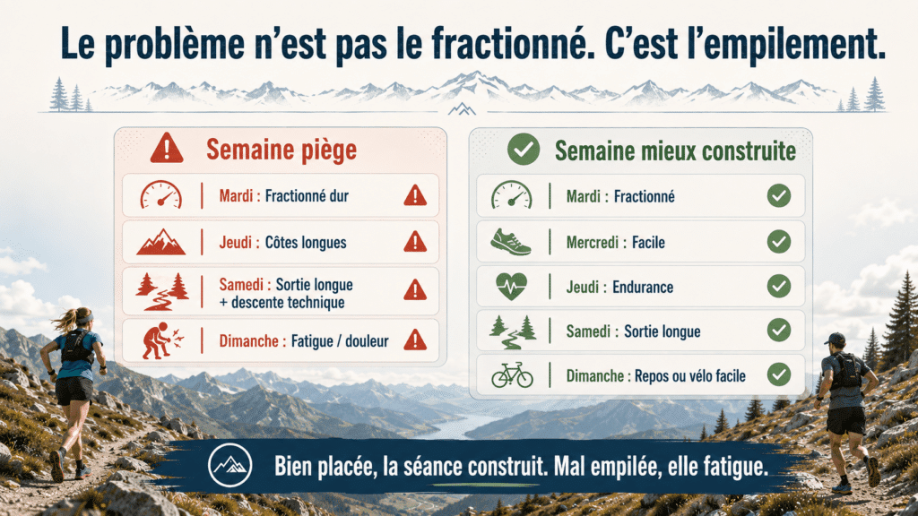Fractionné entrainement trail