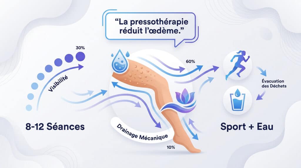 Drainage avec pressothérapie