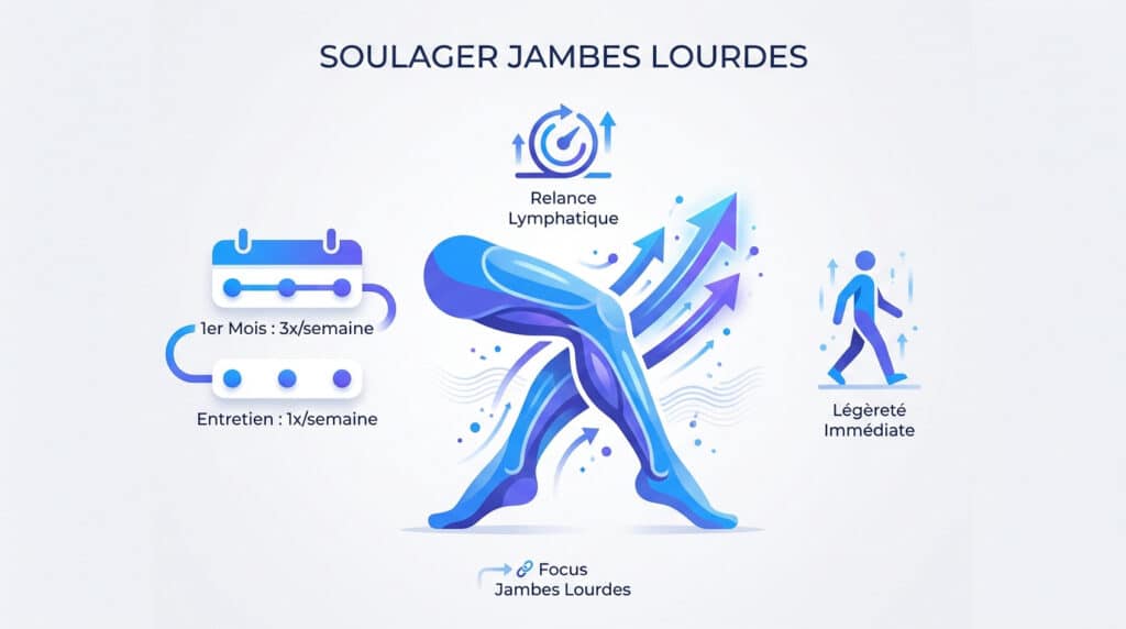 pressothérapie pour jambes lourdes