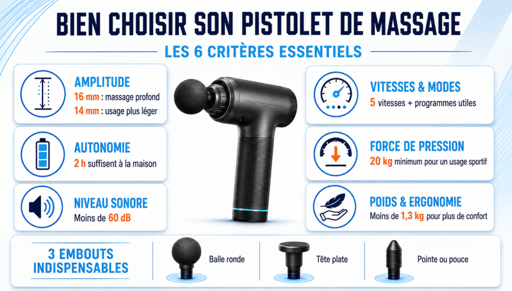 Choisir son meilleur pistolet de massage