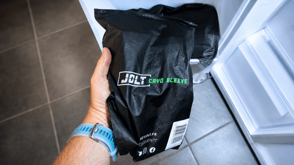 Jolt Cryo Sleeves au congélateur
