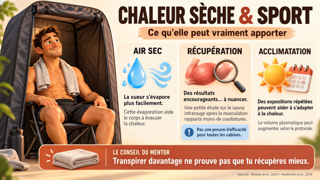 Ce que la chaleur sèche change pour un sportif
