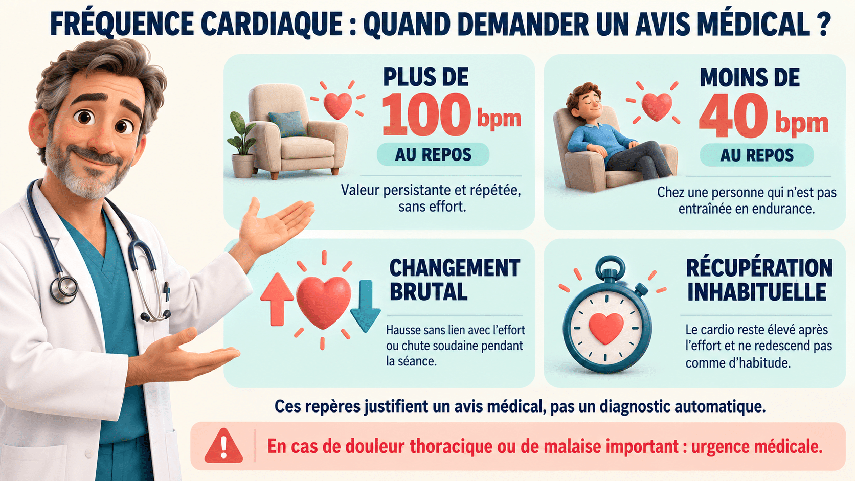 Dangers fréquence cardiaque