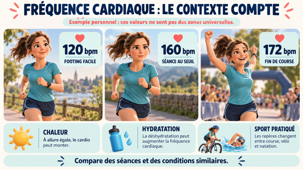 Fréquence cardiaque en course à pied
