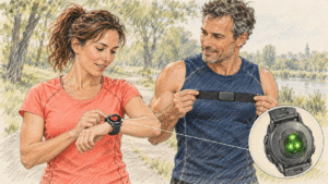 Fréquence cardiaque sur montre
