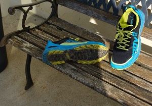 Voilà la semelle de ces chaussures Inov-8. © Testeurs Outdoor