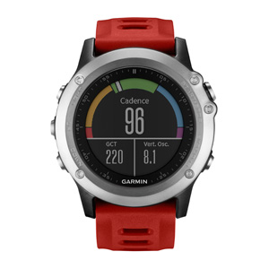 La couleur apparait sur cette montre GPS Garmin Fenix 3. © Garmin