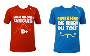 Vous pouvez voir ici deux autres modèles de tee shirt running Douzaleur. © Douzaleur